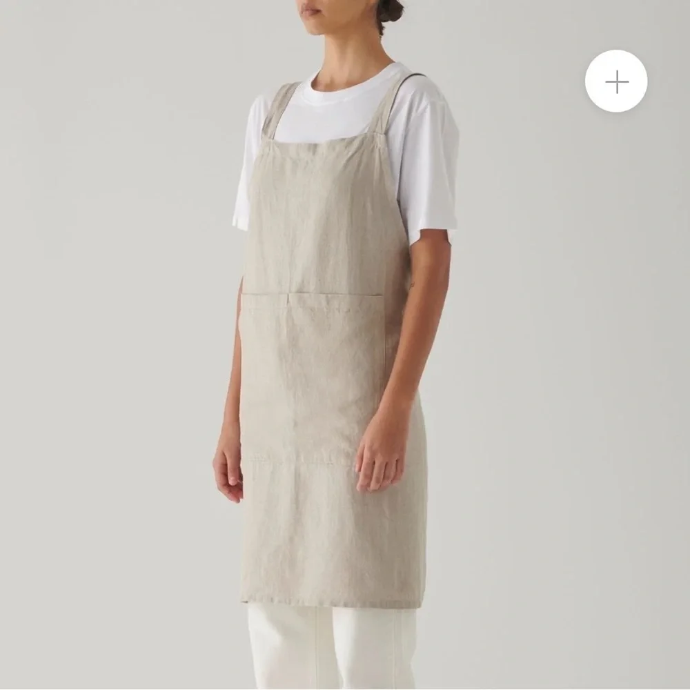 Linen Apron - Mustard - Picture 8 of 10